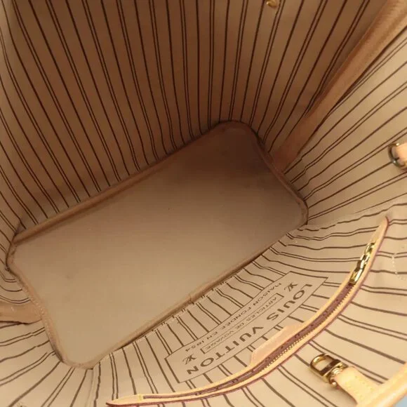 100% Authentic Louis Vuitton Neverfull MM Brown W/P Monogram Canvas Shoulder Bag - Picture 9 of 12